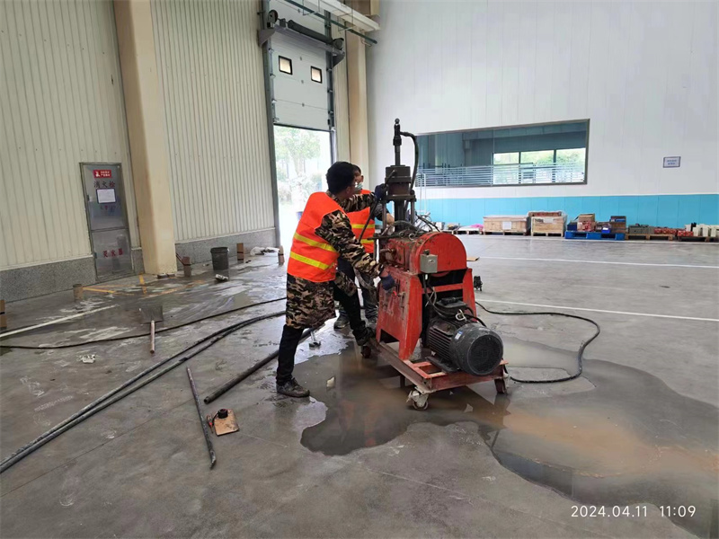 桐柏厂房地面下沉塌陷注浆加固施工